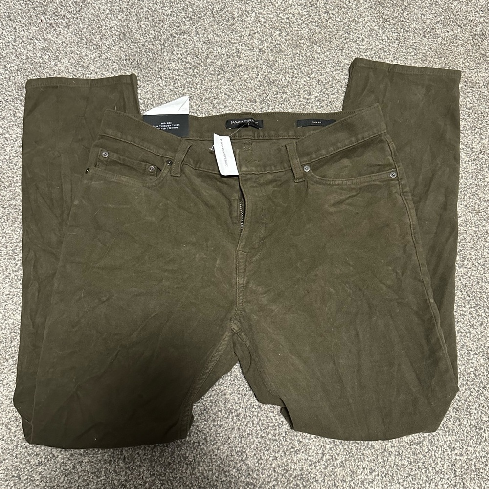 NWT Banana Republic Slim Brushed Traveler Pants